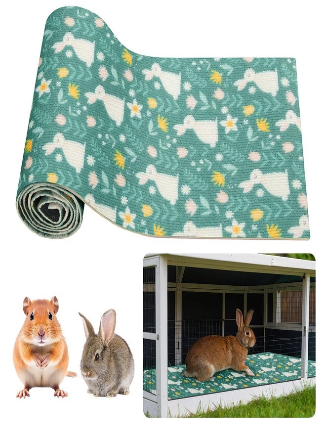 Maasechs Rabbit Scratch Mat 12 Inch x 6.56 ft Self Adhesive Bunny Scratching Pad Claws and Teeth Care Rabbit Mat for Cages Floor Scratching Pad for Small Pets Biting Sleeping Nesting - Image 1